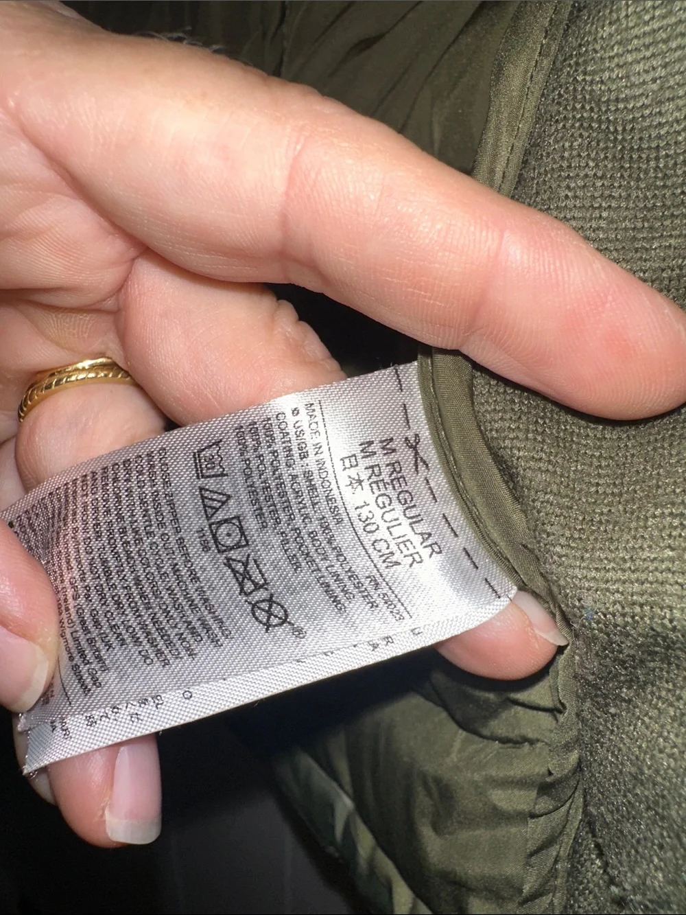 GAP Olive Green Camo Puffer Vest with Red Heart Accents